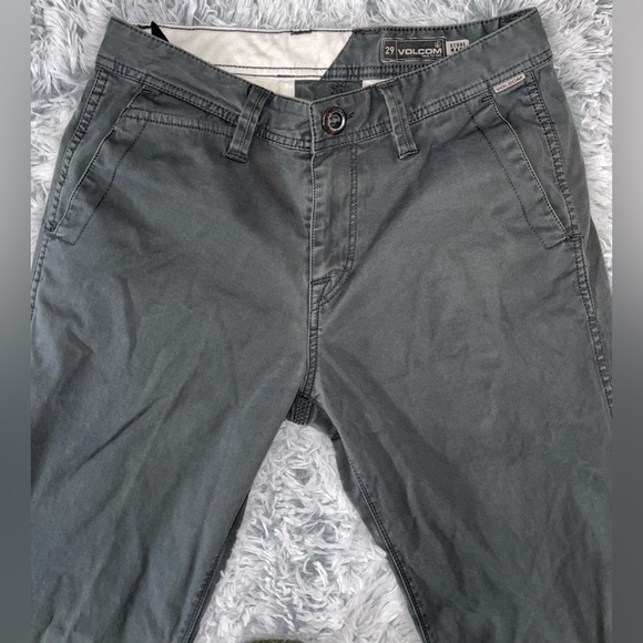 VOLCOM Men’s pants olive green size 29 - Picture 2 of 10